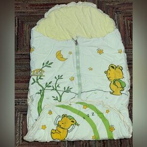 Set of 2 Quilted Baby Sleeping Bag Toddler Zipper Blanket foot muffin